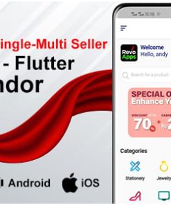 Revo Apps Multi Vendor - Flutter Marketplace E-Commerce Full App Android iOS