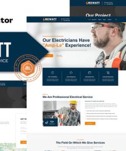 Rewatt -  Professional Electrical Services Elementor Template Kit