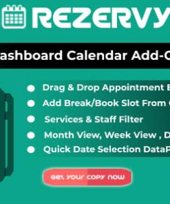 Rezervy - Drag & Drop, Month, Week, Day , List View & Filters Appointments Calendar (Add-On)