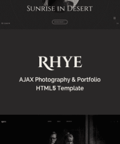 Rhye – AJAX Portfolio HTML5 Template