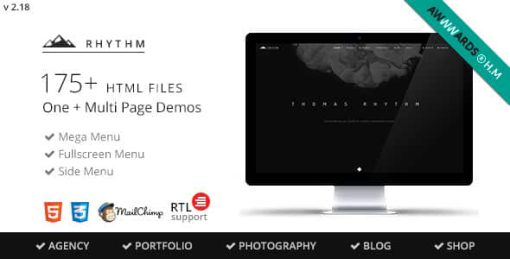 Rhythm - Multipurpose One/Multi Page Template