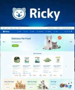 Ricky - Pet Shop & Care WooCoomerce Theme