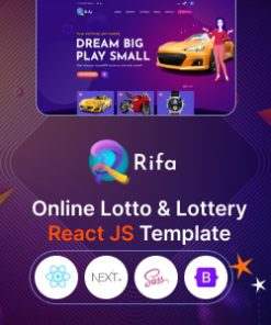 Rifa - Online Lotto & Lottery React NextJS Template