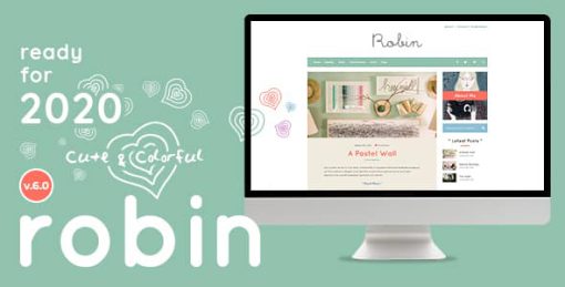 Robin - Cute & Colorful Blog Theme