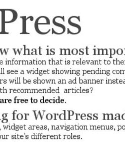 RolePress – Role-Tailoring for WordPress Made Easy