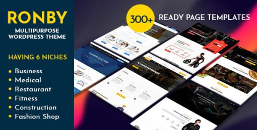 Ronby | 6 Niche Business Multi-Purpose WordPress Theme