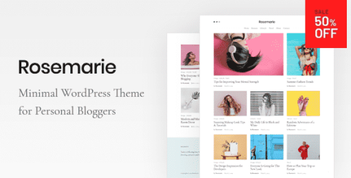 Rosemarie - Personal WordPress Blog Theme