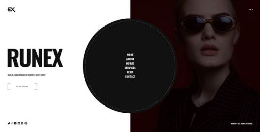 Runex - One Page Portfolio Template
