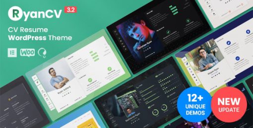 RyanCV - Resume WordPress Theme
