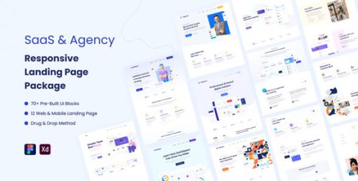 SaaS & Agency Responsive Landing Page Package