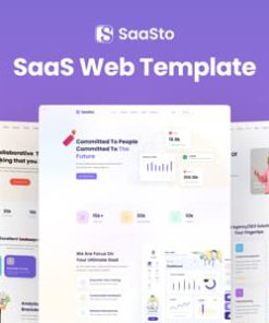 Saasto - SaaS Website Figma Template