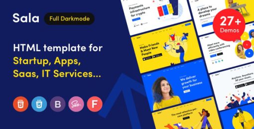 Sala - Startup & SaaS HTML Template