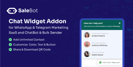 SaleBot Chat Widget Addon