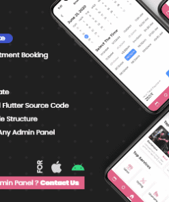 Salon Barber Appointment Booking - Flutter Template