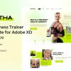 Samantha - Personal Fitness Trainer Template for Adobe XD