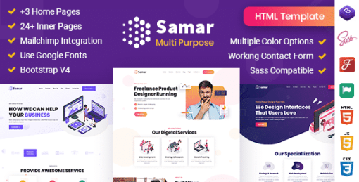 Samar | Creative Agency Bootstrap Template