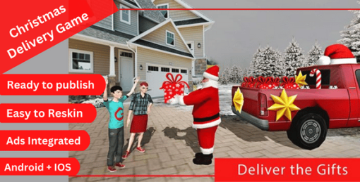 Santa Christmas Gift Delivery Game (Complete Unity + Admob)