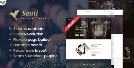 Santi -  Funeral Home WordPress Theme