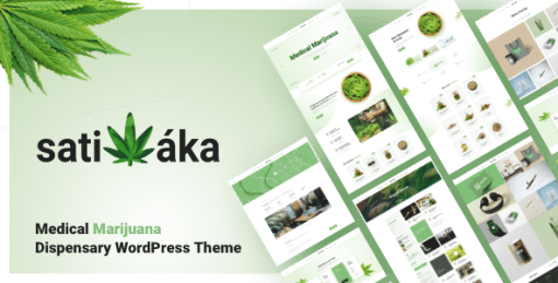 Sativaka - Medical Marijuana Dispensary WordPress