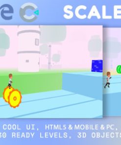 Scalerman. Mobile, Html5 Game .c3p (Construct 3)