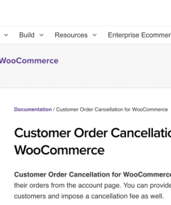Customer Order Cancellation for WooCommerce