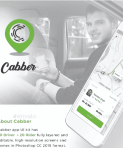 Cab Booking App | Rider and Driver App UI Kit | Cabber - Web Designs