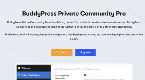 BuddyPress Private Community Pro