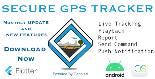 Secure GPS Tracker using traccar (Android and IOS)