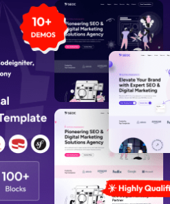 SEOC - SEO & Digital Marketing Agency PHP, Laravel 11, Codeigniter, Symfony 7 & CakePHP Template