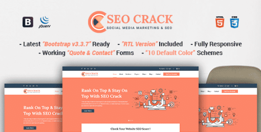 SEOCrack | Responsive SEO and SMM HTML5 Template