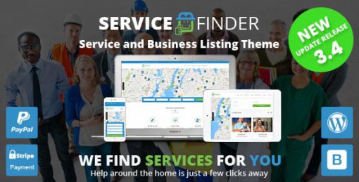 Service Finder - Provider and Business Listing WordPress Theme