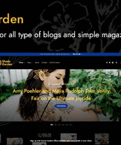 ShadeGarden - Creative Blog WordPress Theme