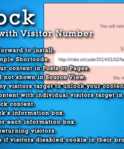 Sharelock: Unlock Content with Visitor Number