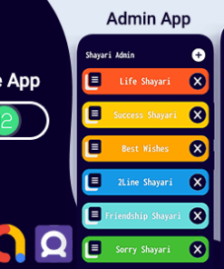 Shayari & Quotes App Source code With Admob, Facebook bidding, Onesignal Push Notification