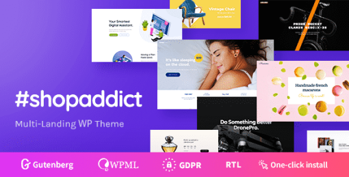 Shopaddict - WordPress Landing Pages To Sell Anything