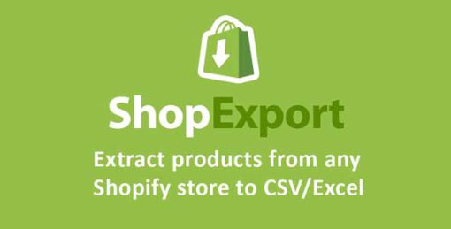 ShopExtractor - Extract products from any Shopify store