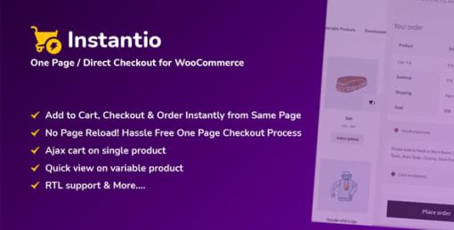 Side Cart, Floating Cart, Popup Cart and Direct Checkout for WooCommerce by Instantio