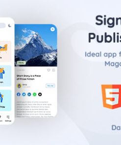 Signal | News Publishing App HTML Template