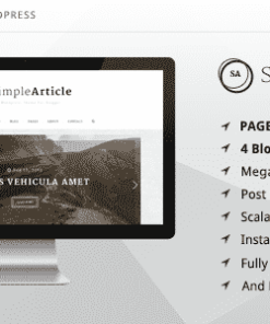 Simple Article - WordPress Theme For Personal Blog