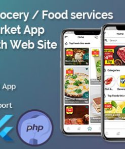 Single Market Grocery/Food/Pharmacy (Android+iOS+Admin Panel) Full App Solution with Web Site