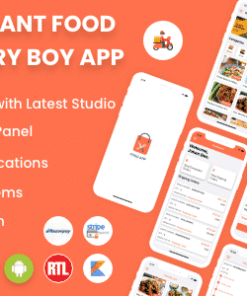 Single restaurant Android food ordering app with Delivery Boy and Admin Panel