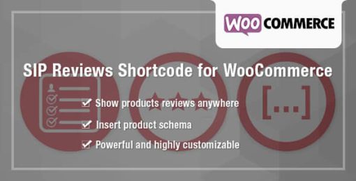 SIP Reviews Shortcode for WooCommerce