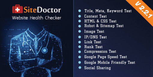 SiteDoctor - A XeroSEO Add-on : Website Health Checker