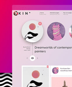 SKIN - Gradient-Powered Creative Blog & Shop WordPress Theme