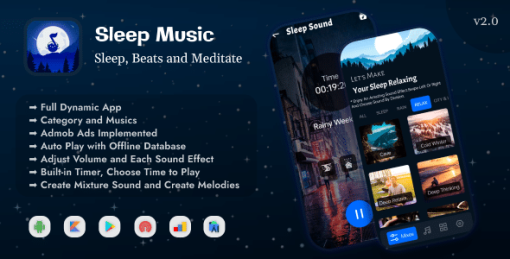Sleep Music : Meditation & Relaxing Sound 2023 | Admob Ads