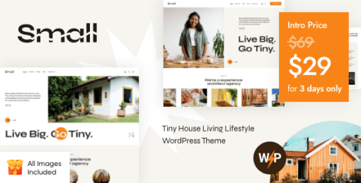 Small - Tiny House Living Lifestyle WordPress Theme