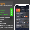 Smart Home Android App + Smart Home iOS App Template | HTML + Css IONIC 5