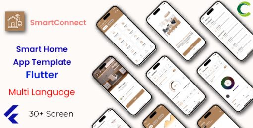 Smart Home App Template | Iot App | Home control App | Home automation App | Flutter | SmartConnect
