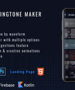 Smart Ringtone maker ( PSD files + Landing Page)