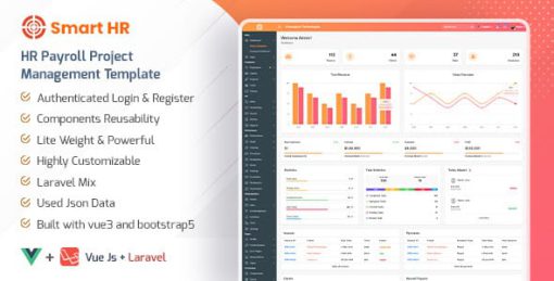 Smarthr - Vuejs + Laravel  Admin Template